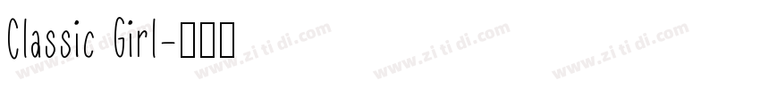 Classic Girl字体转换